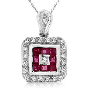 RUBY & DIAMOND PENDANT