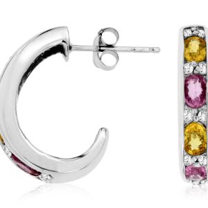 DIAMOND & MULTICOLOR EARRING