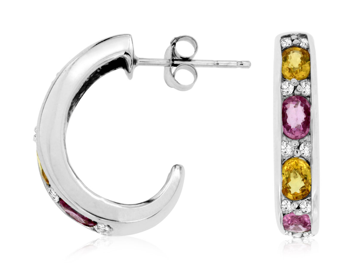 DIAMOND & MULTICOLOR EARRING