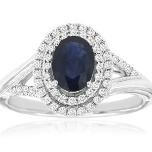 SAPPHIRE & DIAMOND RING