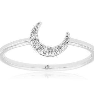 DIAMOND MOON RING