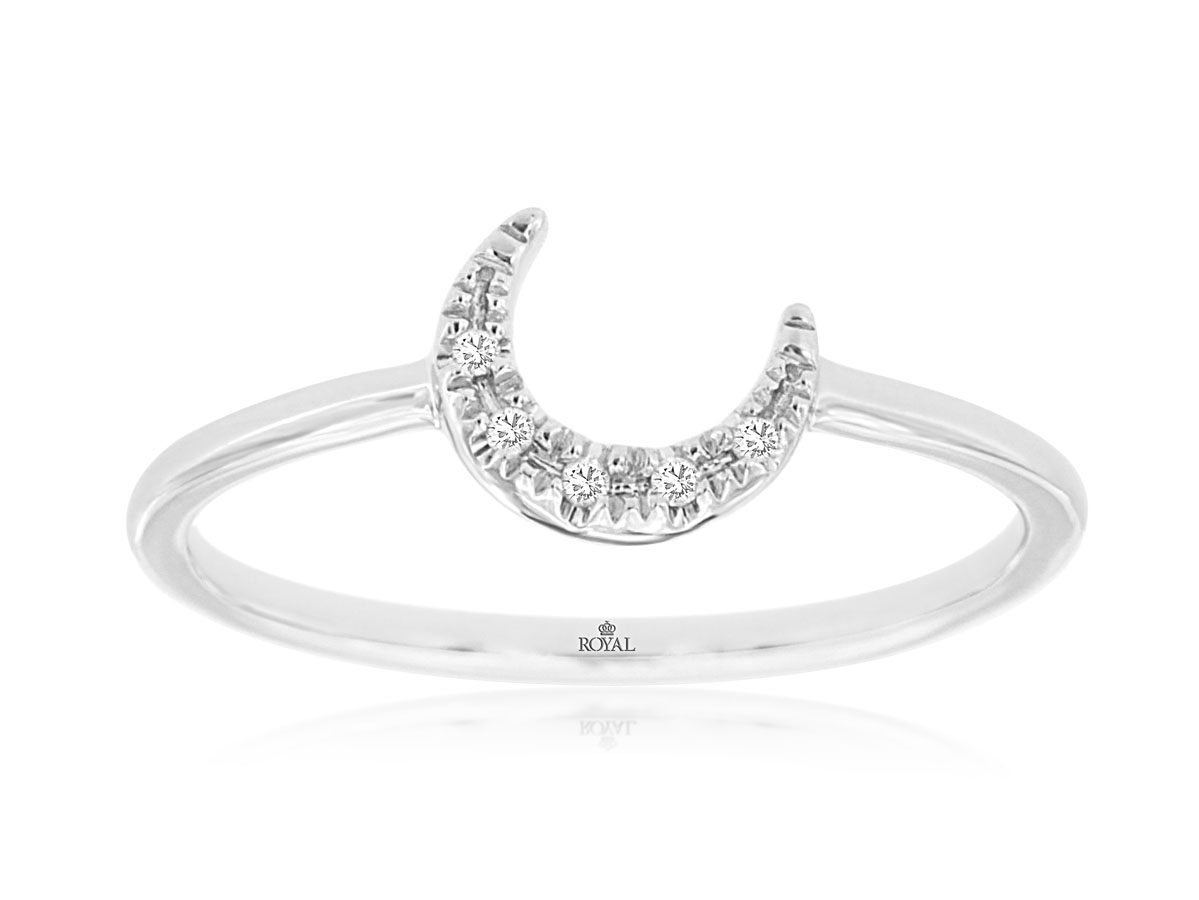 DIAMOND MOON RING