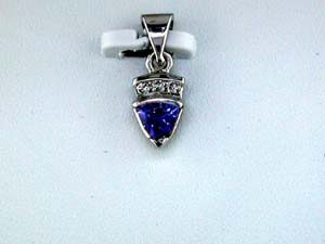 TANZANITE & DIAMOND PENDANT