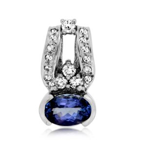 TANZANITE & DIAMOND PENDANT