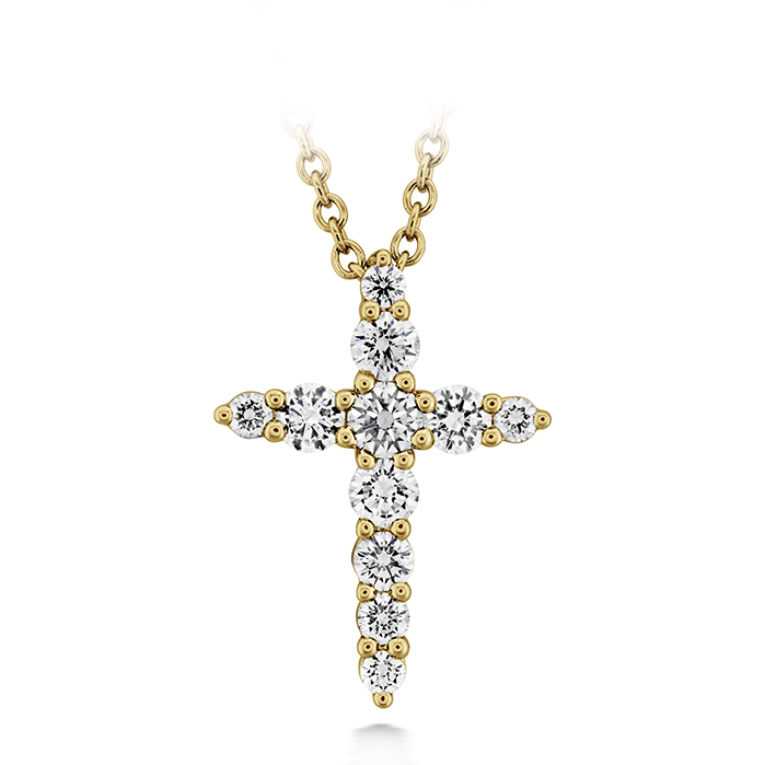 Shared Prong Diamond Cross Pendant .40ctw approx.