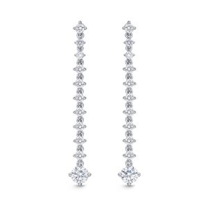 Lila Drop Earrings 1ctw approx.