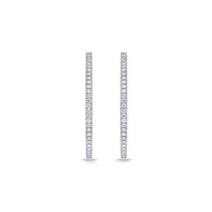 Oval Diamond Hoops 1.20ctw approx.