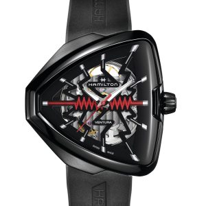Hamilton VENTURA ELVIS80 SKELETON BK PVD BK RUBBE