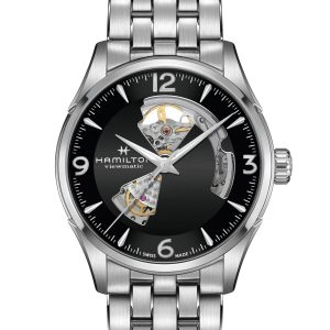 Hamilton JAZZMASTER GTS AUT OPEN HEART BK SS BR