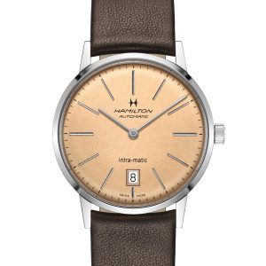 Hamilton INTRAMATIC 38MM CHAMPAGNE BW STRAP