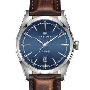 Hamilton SPIRIT OF LIBERTY AUT 42MM BL BN LTH ST