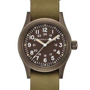 Hamilton KHAKI FIELD MECH 38MM PVD BN LTH NATO