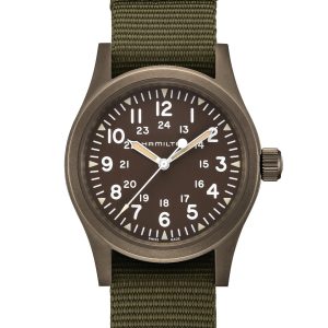 Hamilton KH FIELD MECH 38MM PVD GN TEXTILE NATO