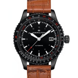 Hamilton KH PILOT CONVERTER 42MM BK PVD BRWN