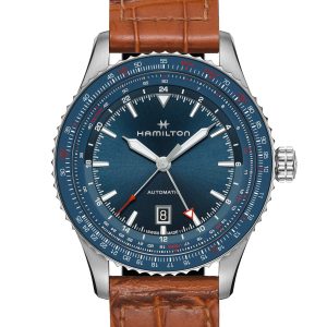 Hamilton KH PILOT CONVERT GMT 44MM BLU BW LTH