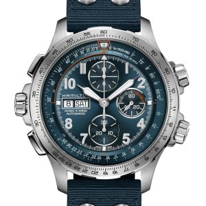 Hamilton KHAKI X-WIND AC BL BL TEXTILE STRAP