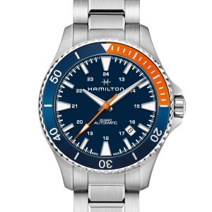 Hamilton KH NAVY SCUBA 40MM BL ORG BZL BLU DIA SS