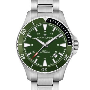 Hamilton KH NAVY SCUBA AUTO 40MM GRN DIA SS BRC