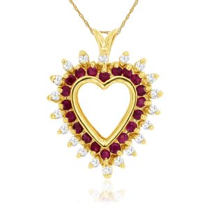 RUBY & DIAMOND PENDANT
