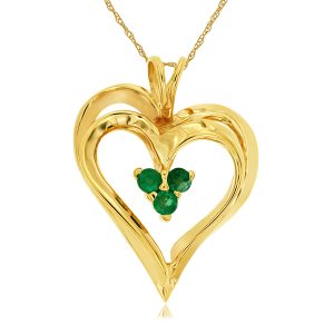 EMERALD HEART PENDANT