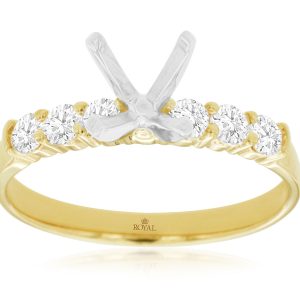 ENGAGEMENT (NO CENTER ST) RING
