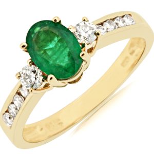 EMERALD & DIAMOND RING