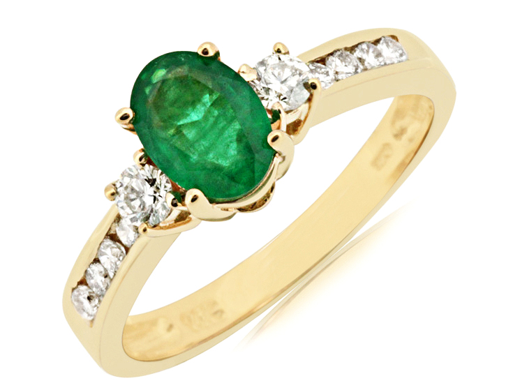 EMERALD & DIAMOND RING