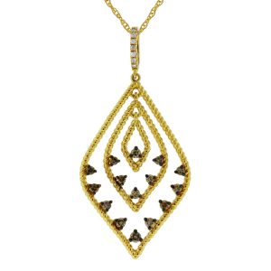 MOCHA DIAMOND & DIA PENDANT