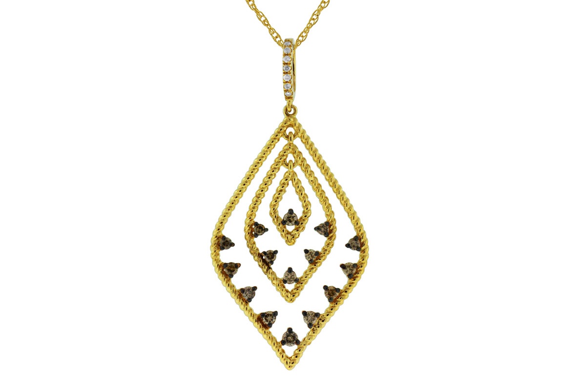 MOCHA DIAMOND & DIA PENDANT