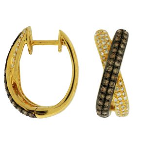 DIAMOND &MOCHA DIAMOND EARRING
