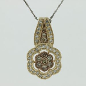 DIAMOND & MOCHA DIA PENDANT