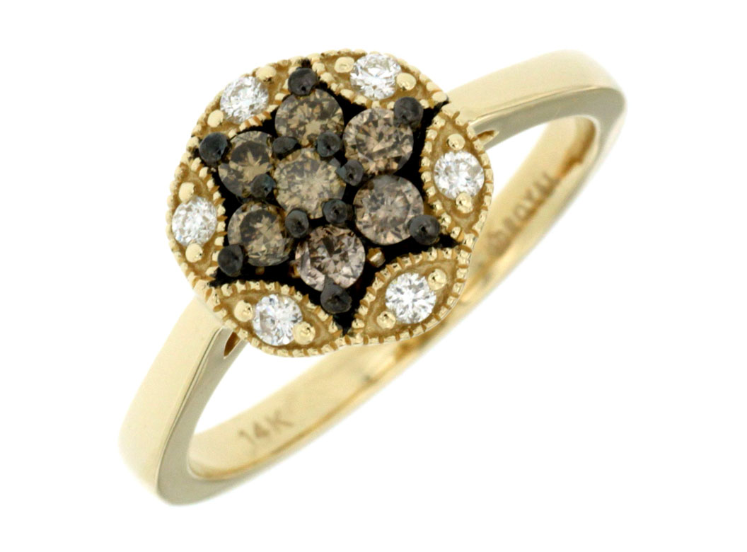 DIAMOND & MOCHA DIAMOND RING