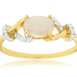 OPAL & DIAMOND RING