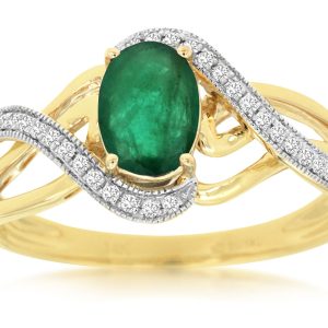 EMERALD & DIAMOND RING