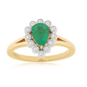 EMERALD & DIAMOND RING