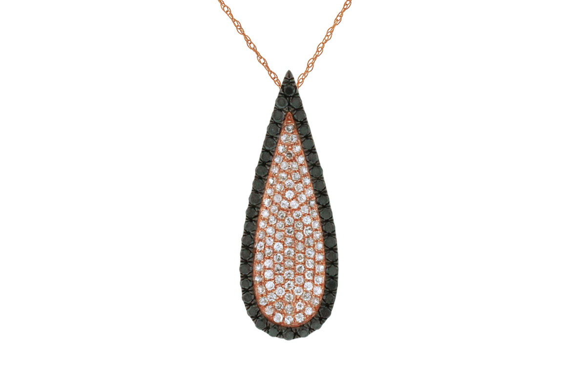 BLACK DIAMOND & DIA PENDANT