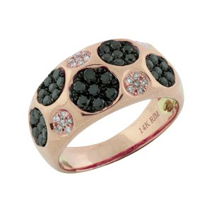 BLACK DIAMOND & DIAMOND RING