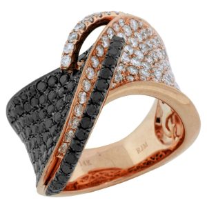 BLACK DIAMOND & DIAMOND RING