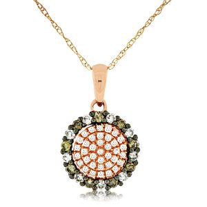 DIAMOND &MOCHA DIAMOND PENDANT