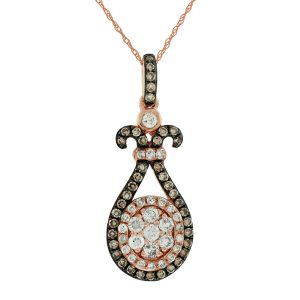 DIAMOND &MOCHA DIAMOND PENDANT