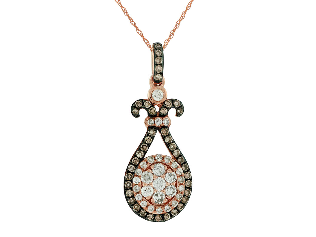 DIAMOND &MOCHA DIAMOND PENDANT