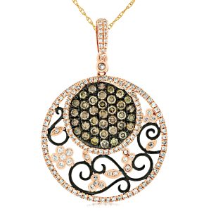 DIAMOND &MOCHA DIAMOND PENDANT