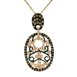 DIAMOND &MOCHA DIAMOND PENDANT