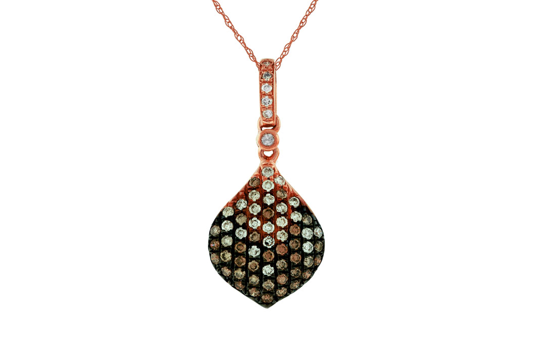 DIAMOND &MOCHA DIAMOND PENDANT