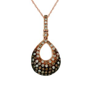DIAMOND &MOCHA DIAMOND PENDANT