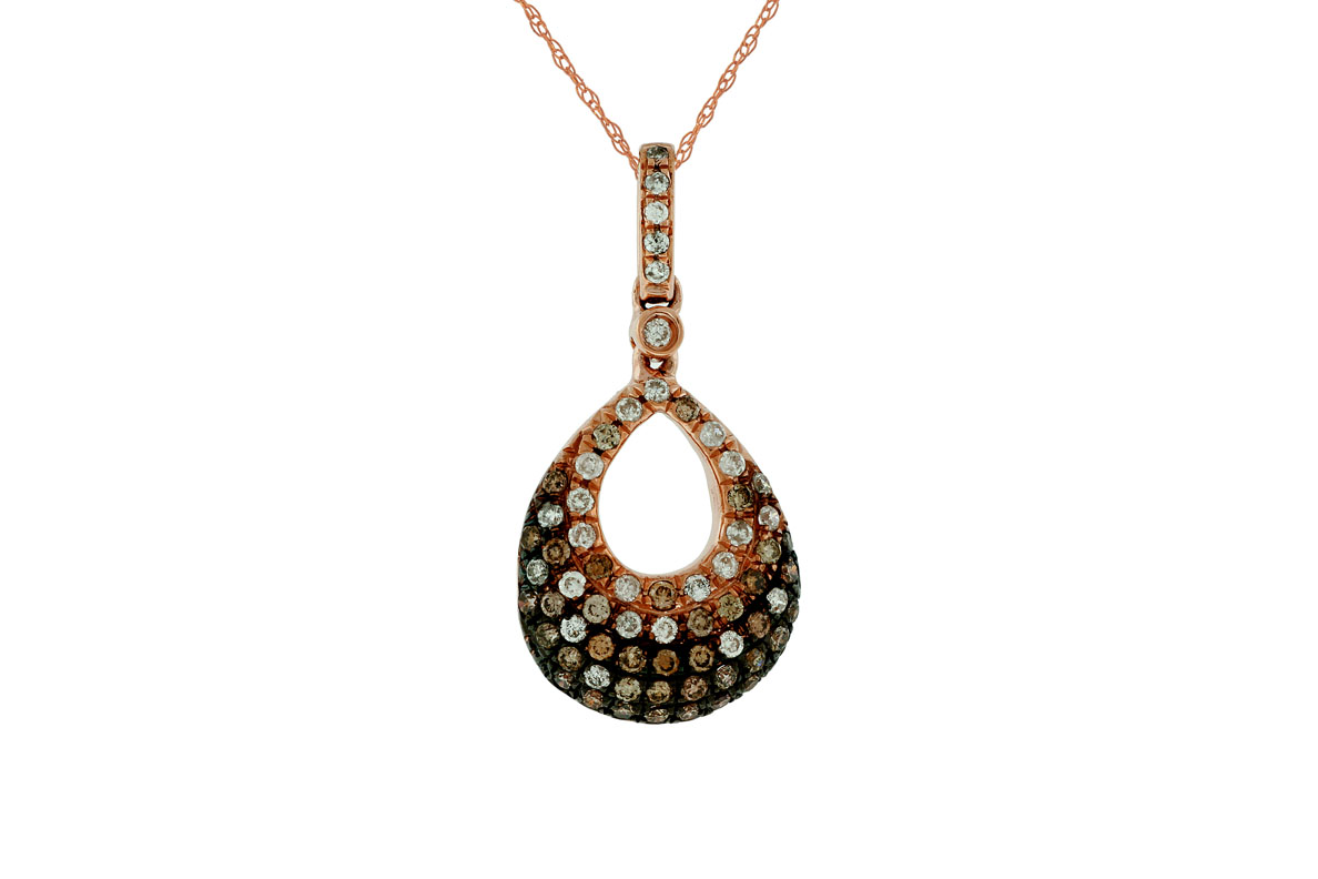 DIAMOND &MOCHA DIAMOND PENDANT