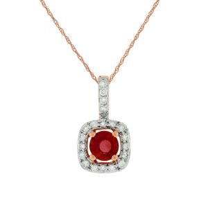 RUBY & DIAMOND PENDANT