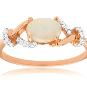 OPAL & DIAMOND RING