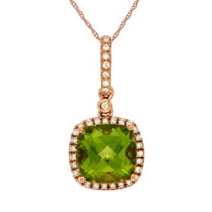 PERIDOT & DIAMOND PENDANT