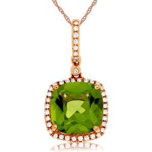 PERIDOT & DIAMOND PENDANT